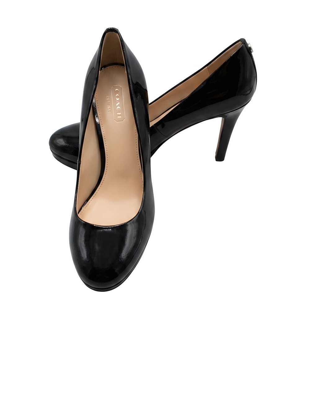Coach Black Patent Leather Heels